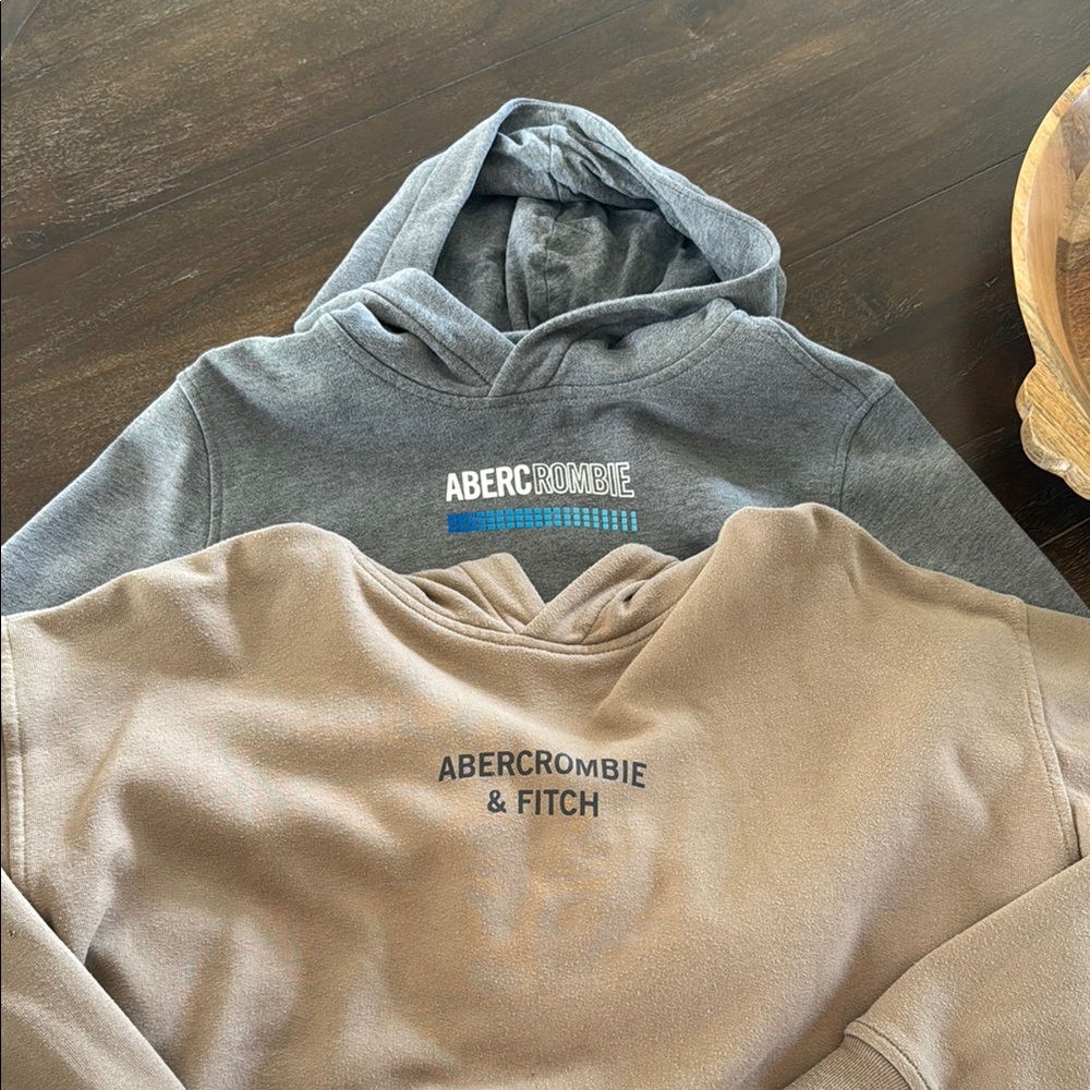 Abercrombie & Fitch Classic Gray and Tan Sweaters